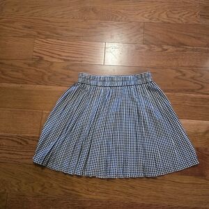 6 Classic Black and White Checkered Skirt